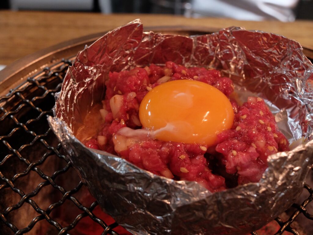ユッケホイル焼き